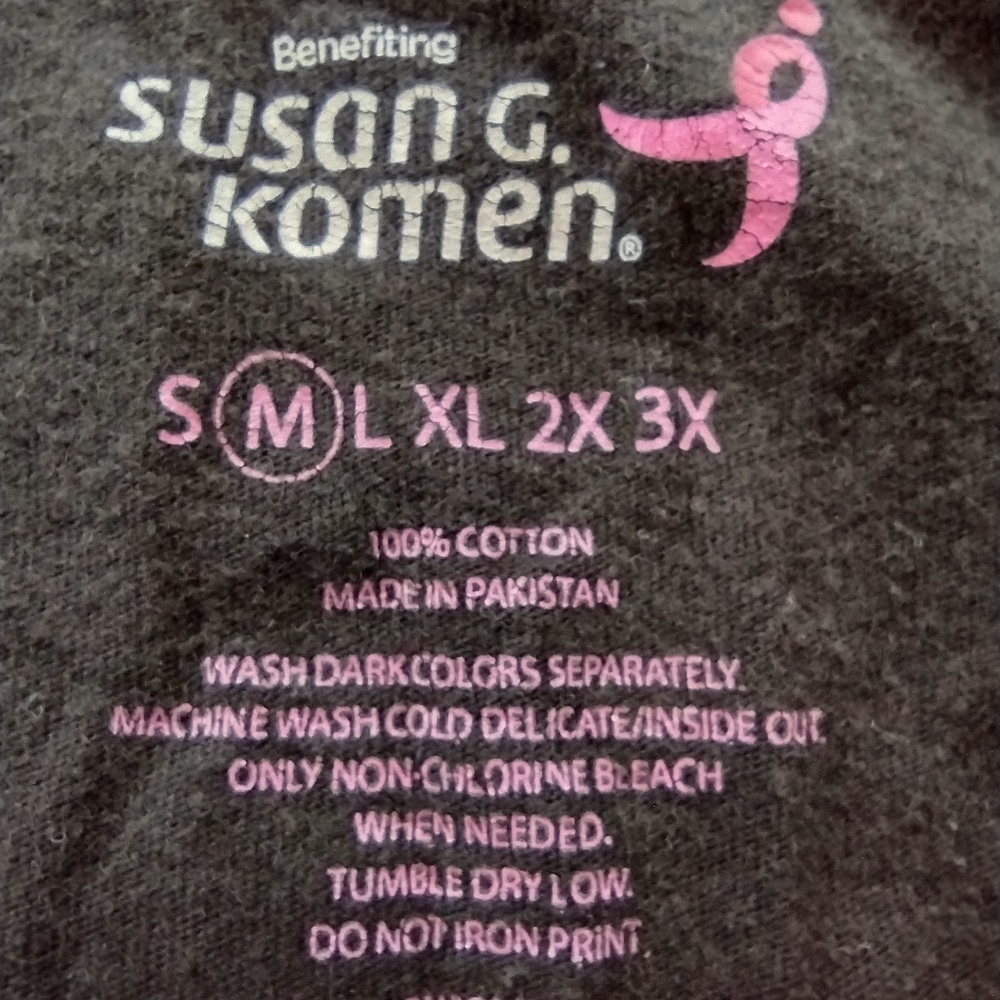"SOLD 🪖 in PINK" Susan G Komen T-shirt - Picture 8 of 13